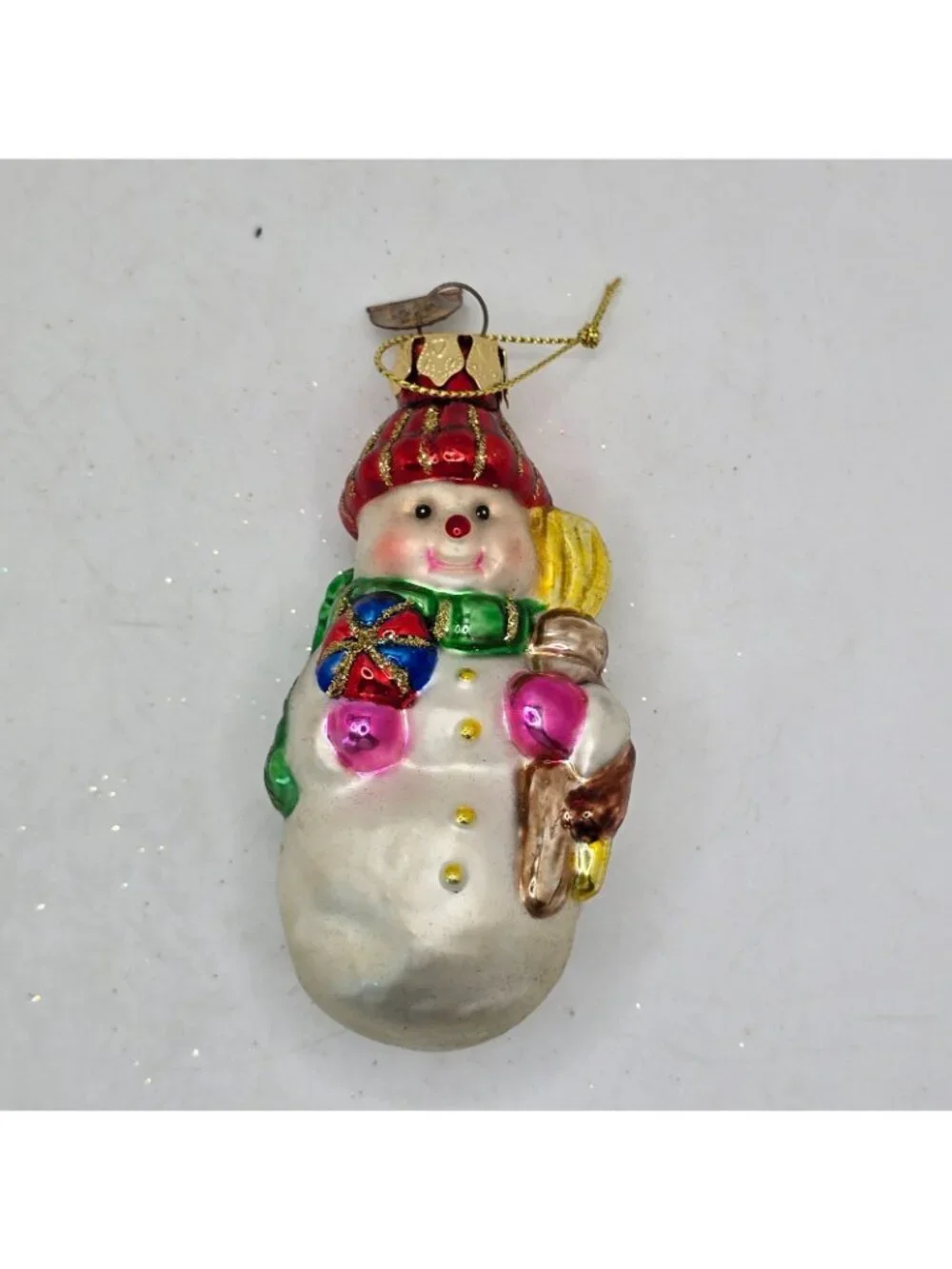 Christmas Ornament Glass Snowman Thomas Pacconi Museum Series 2003 Holiday VTG